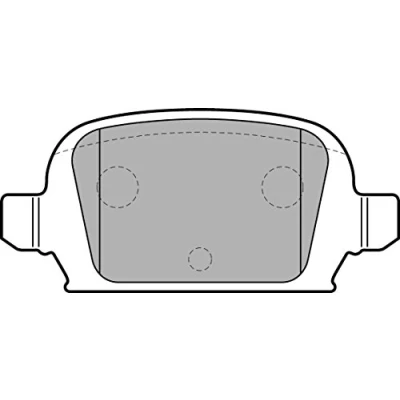 Bild av DELPHI LP1677 Jeu de plaquettes frein non préparé pour indicateur d&#039;usure avec feuille collante sans accessoires OPEL: Corsa C 3/5 portes