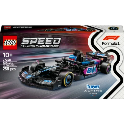 Bild av LEGO Speed Champions BWT Alpine F1 Team A524 racerbil Byggleksak, Förarset med fordon och 1 minifigur, Byggbar bilmodell för barn, Lekset Formel present pojkar flickor 77248