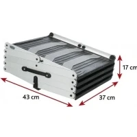 Bild av Trixie 4 step folding steps aluminium/plastic/TPR width: 37 cm/height: up to 70 cm/depth: 160