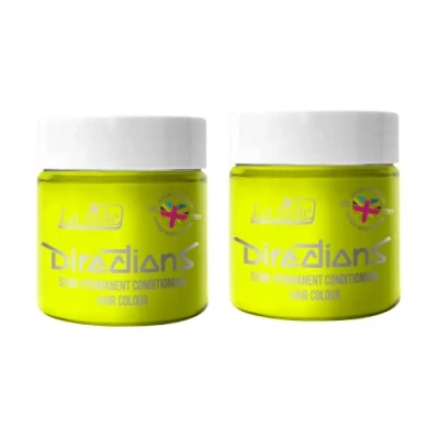 Bild av La Riche Directions halvpermanent hårfärg 100 ml burk 2 pack (Fluorescent Yellow)