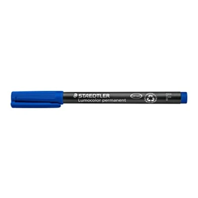 Bild av Staedtler 318 3 Lumocolor Universal Permanent Fine Pen Blå, Paket med 10