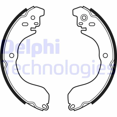 Bild av DELPHI LS2088 Mâchoires De Frein 229 37 CHRYSLER: Sebring III Cabriolet, II Berline, JEEP: Compass, NISSAN: Cube