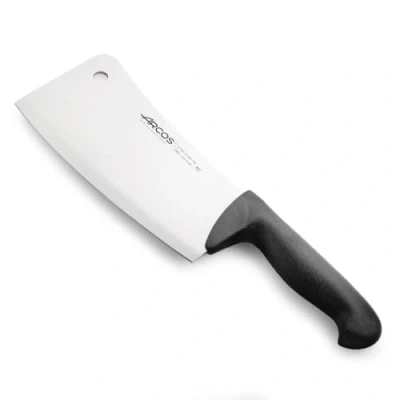 Bild av Arcos, 296725, serie AA82900 hackkniv slaktarkniv blad nitrum rostfritt stål 200 mm handtag polypropen färg svart