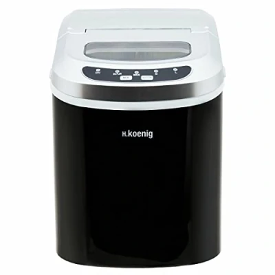 Bild av Machine à glaçons silencieuse H.Koenig KB12, 100 W, Capacité 12 kg, Entre 6 et 13 minutes, 2 tailles de seau, Noir, Plastique, 90 Acier inoxydable