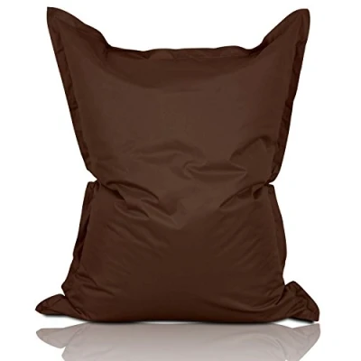 Bild av Lumaland Stor sittsäck Luxury XXL 380 liter 140 x 180 cm för inomhus och utomhusbruk, brun, utomhus