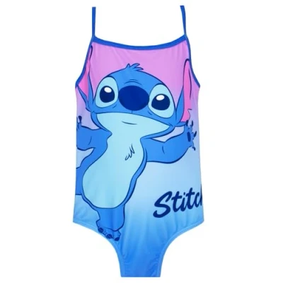 Bild av Disney Lilo Och Stitch Badkläder Ett Stycke Flickor Baddräkt För Officiell Merchandise Blå 152
