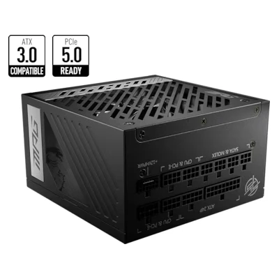 Bild av MSI MPG A850G PCIE5 Strömförsörjning 850 Watt 135 mm ATX 3.0 80 Plus Gold certificate