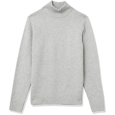 Bild av Amazon Essentials Men&#039;s Långärmad mjuk tröja med polokrage, Ljusgrå, XL