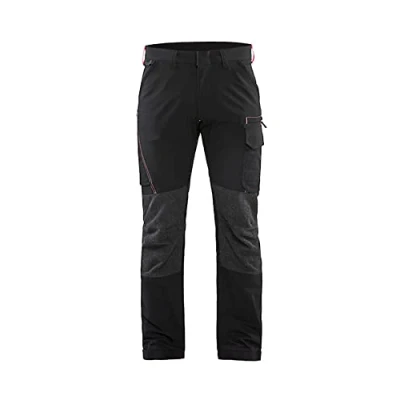 Bild av SERVICEBYXA 1422 1645 4 VÄGS STRETCH SVART/RÖD D92 Beijerbygg Byggmaterial