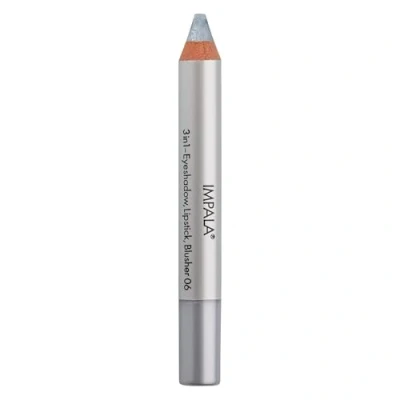 Bild av Impala penna 3 i 1 Färg 06 Silver ögonskugga, läppstift och blusher