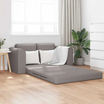 Bild av Golvsoffa Säng 2 i 1 Taupe 148x71x83 cm Tyg