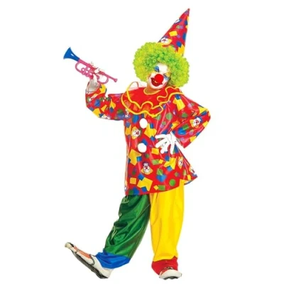 Bild av W WIDMANN MILANO Party Fashion Barnkostym rolig clown, rock med krage, byxor, hatt, cirkus, temafest, karneval