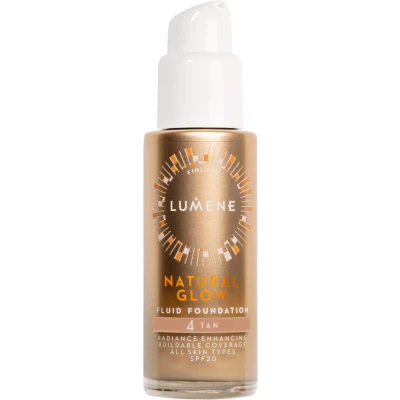 Bild av Lumene Natural Glow Fluid Foundation SPF20 4 Tan 30 ml