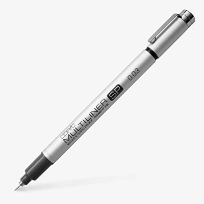 Bild av COPIC Multiliner SP svart pigment bläckmarkör 0,03 mm, för konst och hantverk, färgning, grafik, highlighter, design, anime, professionella nybörjare, konsttillbehör målarböcker