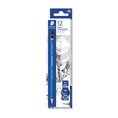 Bild av Staedtler 100 9H Mars Lumograph Bleistift Premium Qualität Härtegrad 9H, 12 Stück im Kartonetui