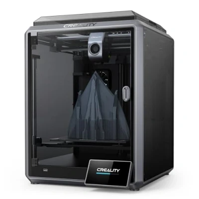 Bild av Creality K1 3D skrivare, 600 mm/s utskriftshastighet dual core 1,2 GHz CPU 300C hög temperatur utskriftsmunstycken LCD automatisk nivelleringsfunktion