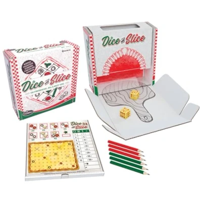 Bild av Thinkfun 76578 Dice &amp; Slice Das Roll Write Strategiespiel: Ein strategisches „Roll Write“ Spiel
