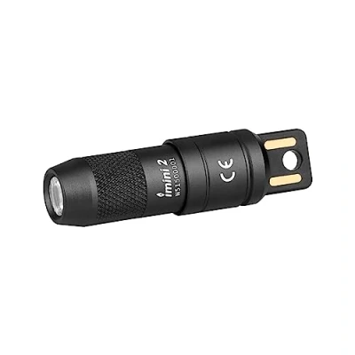 Bild av OLIGHT iMini 2 Mini LED USB uppladdningsbar ficklampa Nyckelring med magnetisk bas, 50LM 19,5g EOS Handlampa, IPX6 liten svart