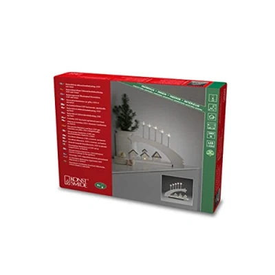 Bild av Konstsmide Christmas LED adventsstake Komet av trä