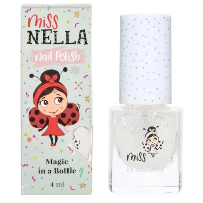 Bild av Miss Nella CONFETTI CLOUDS Speciellt klar glitternagellack för barn, vattenbaserat och luktfritt som enkelt går att skala bort.