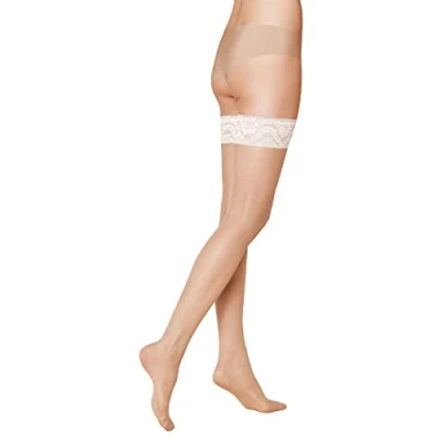 Bild av Kunert 20 DEN Mystique Overkneestrumpor, Storlek: 41 42, Cashmere/ivory