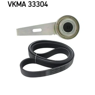 Bild av SKF VKMA 33304 Jeu de courroies trapézoïdales à nervures PEUGEOT: 206 3/5 portes, 306 Partner I Combispace, CITROËN: Jumpy Van