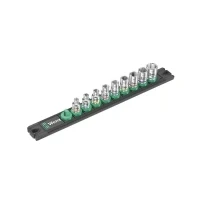 Bild av Wera Magnetic socket rail A imperial 1 Zyklop set 1/4&quot; drive 9 pieces