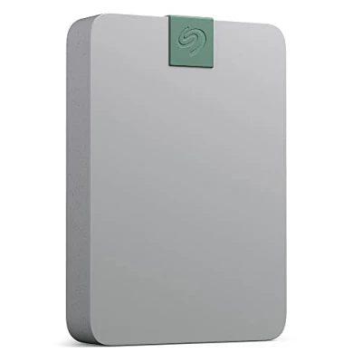 Bild av Seagate Ultra Touch HDD, 5 TB, extern hårddisk, kiselgrå, återvunnet material efter konsument, USB C kompatibilitet med PC, Mac &amp; Chromebook, Dropbox Mylio ingår, 2 år Rescue Services (STMA2000400)