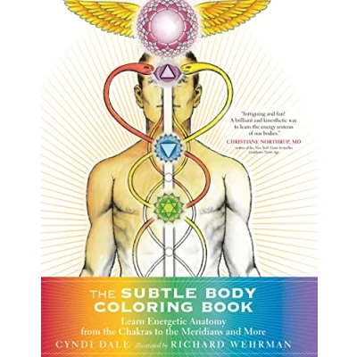 Bild av the Subtle Body Coloring Book: Learn Energetic Anatomy from Chakras to Meridians and More