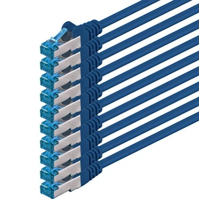 Bild av 1aTTack 2 m Cat6 Cat6a Lan RJ45 8P8C 10 Gbps blå ethernet kabel st