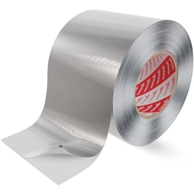 Bild av Poppstar självhäftande aluminiumtejp/aluminiumfolietejp med skyddspapper, 1 rulle (50m x 96mm) för tätning och förslutning, fuktspärr diskmaskin, arbetsbänk stuprännor