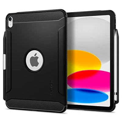Bild av Spigen Rugged Armor fodral kompatibelt med iPad 10,9 tum 10:e generationen (2022) svart