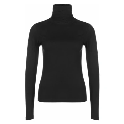 Bild av Urban Classics Damer Basic Turtleneck L/S T shirt, svart, XS