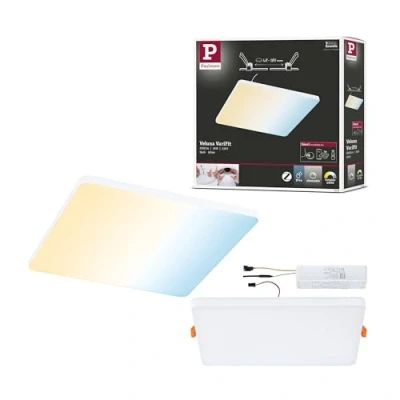 Bild av Paulmann 79959 LED panel Infälld Veluna VariFit Edge 200x200 mm Fyrkantig Tunable White Styrning av vitt ljus Vit Plast Takbelysning