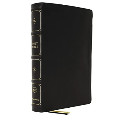 Bild av NKJV, Large Print Verse by Reference Bible, Maclaren Series, Leathersoft, Black, Comfort Print: Holy New King James Version