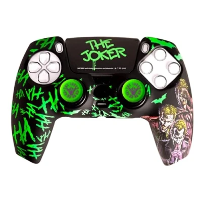 Bild av FRTEC Joker Combo Pack PS5 fjärrkontroll, hårt skal + grepp pekplatta för DualSense, PS5, officiell licens