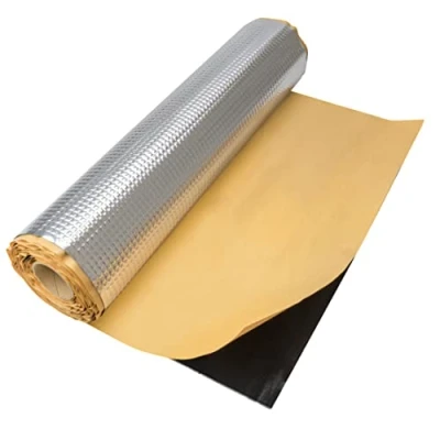 Bild av 2 kvm aluminiumbutyl 50 x 400 cm, självhäftande isoleringsmatta, antidrönmatta, fordonsisolering