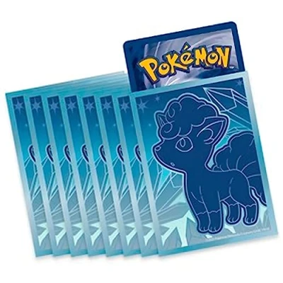 Bild av Elite Trainer box fodral för Pokémon [65 fodral], visa dina kort med kampanjfodralen i ETB boxarna, från (blå Alola Vulpix)