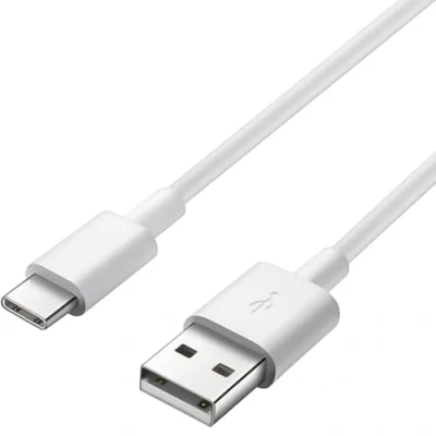 Bild av PremiumCord USB C till 2.0 anslutningskabel 10 cm, snabbladdning upp 3A, laddningskabel och datakabel, 3.1 typ kontakt A kontakt, färg vit, längd cm