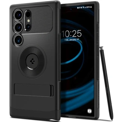 Bild av Spigen Slim Armor Magfit Case kompatibel med Samsung Galaxy S24 Ultra Skal Fodral Svart