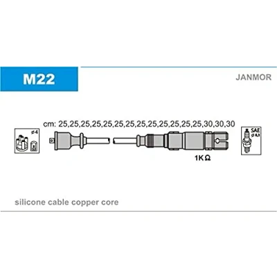Bild av JANMOR M22 Jeu De Fils d&#039;Allumage MERCEDES BENZ: Classe ML, CLS Coupe, SL Cabriolet