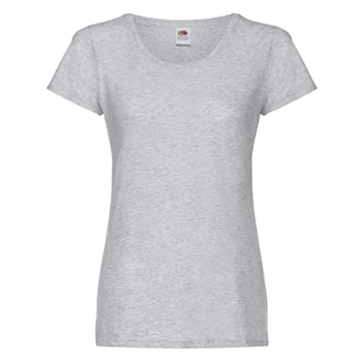 Bild av Fruit of the Loom Original T skjorta för kvinnor, Gråmelange, XXL