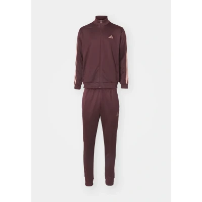 Bild av adidas Sportswear Basic Stripes SET Träningsset, Storlek: Large, Aurora ruby