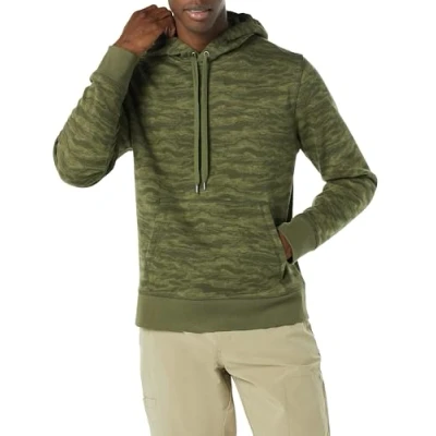 Bild av Amazon Essentials Men&#039;s Fleecetröja med huva (finns i Big &amp; Tall), Grön Abstrakt kamouflage, S