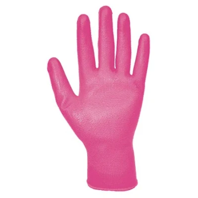 Bild av Portwest PU belagd handske, färg: rosa, storlek: S, A120P9RS