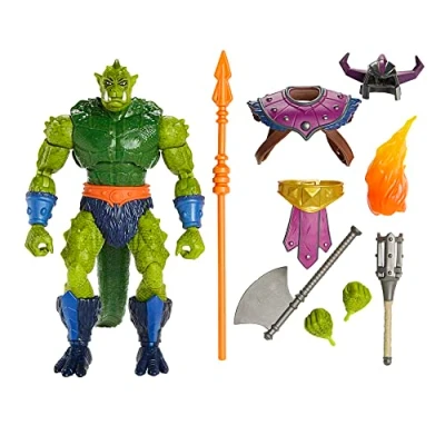 Bild av Masters of the Universe Masterverse stor actionfigur, New Eternia Whiplash, 21,6cm, 30 rörliga leder, stridstillbehör, HLB68