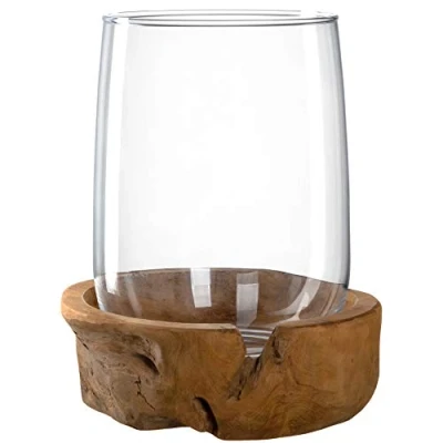 Bild av LEONARDO TERRA, 1 styck, Glas, Trä, Brun, Transparent