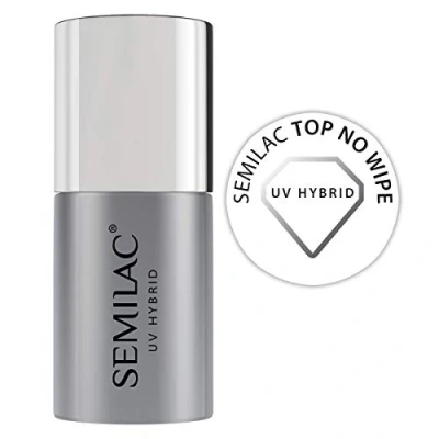Bild av Semilac överlack UV hybrid nagellack Top Coat No Wipe 11 ml