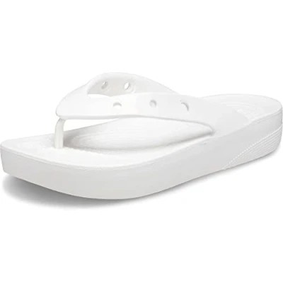 Bild av Crocs Dam klassisk plattform flip W Clog, Vitt, 35 EU