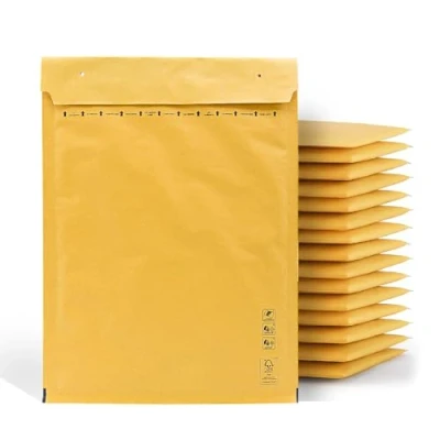 Bild av Vadderade kuvert, postkuvert, kraftfärgade bubbelkuvert, påsar för paketfrakt i olika storlekar, plastkuvert med bubbelplast · m office (100 x 165 mm, 10 st)